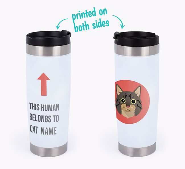 'This Human Belongs to...' - Personalized {breedCommonName} Travel Mug